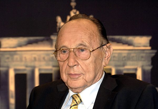 Der FDP-Politiker und ehemalige Bundesaußenminister Hans-Dietrich Genscher...