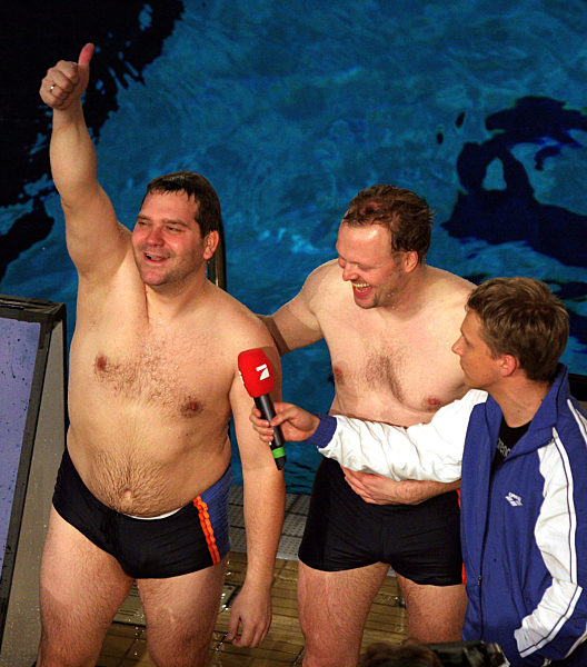 "Das große TV total Turmspringen" - Stefan Raab und Elton