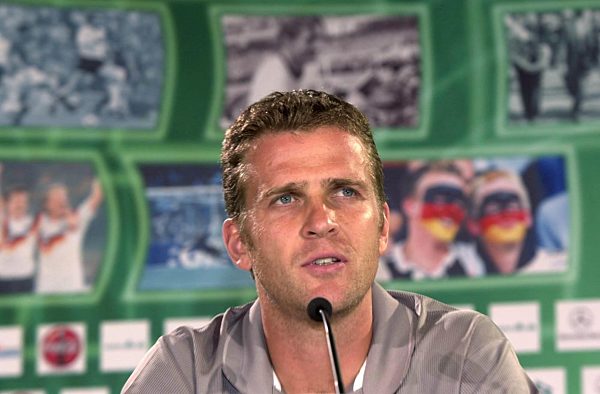 Fußball: Oliver Bierhoff auf Pressekonferenz