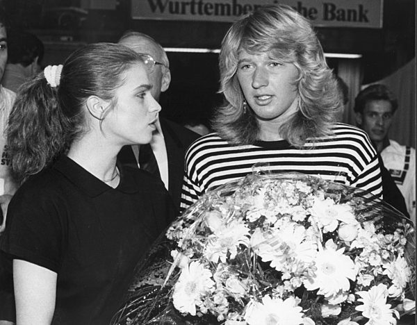 Tennis: Steffi Graf und Katarina Witt