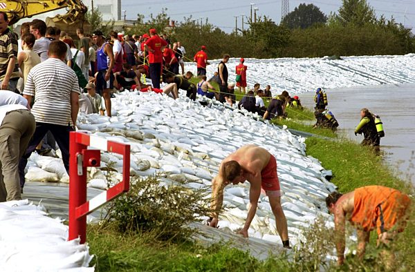 Hochwasser bei Torgau