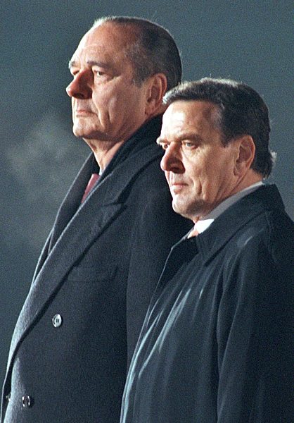 Jacques Chirac und Gerhard Schröder
