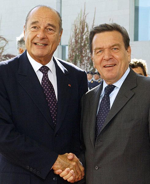 Deutsch-französische Konsultationen Schröder Chirac