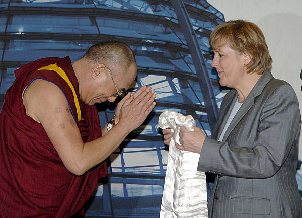 Dalai Lama bei Merkel