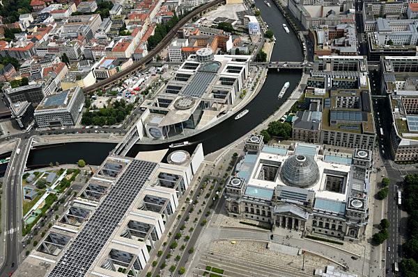 Luftaufnahme Regierungsviertel