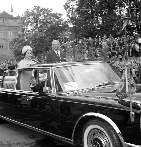 Königin Elizabeth II.  Mai 1966 , kann in Marbach oder auch in Stuttgart sein