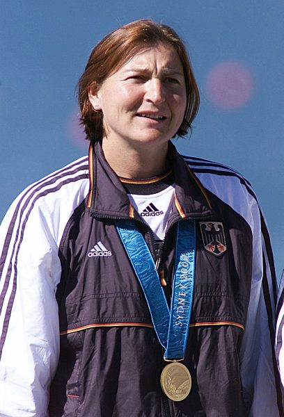 Olympische Spiele Sommerspiele Sydney 2000 Kanu Kajak Vierer Damen 6. Goldmedaille für Birgit Fischer ( Deutschland )
copyright by Pressefoto Baumann