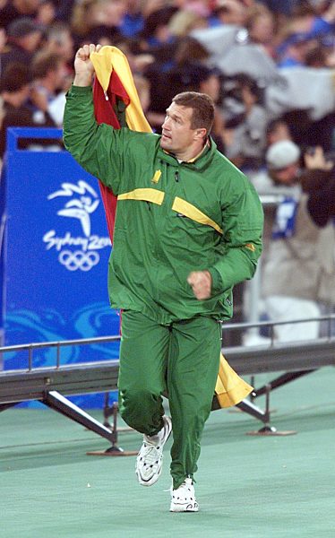Olympische Spiele Sommerspiele Sydney 2000  
copyright by Pressefoto Baumann Leichtathletik Diskuswerfen Sieger Virgilijus Alekna