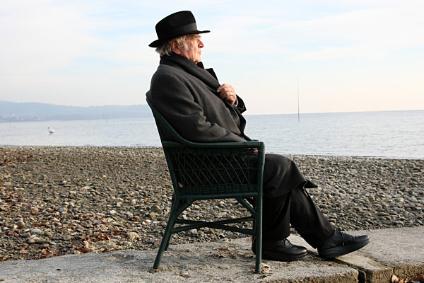 Der Schriftsteller Martin Walser posiert am Dienstag (29.01...