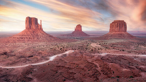 sunset;monument valley;merrick butte