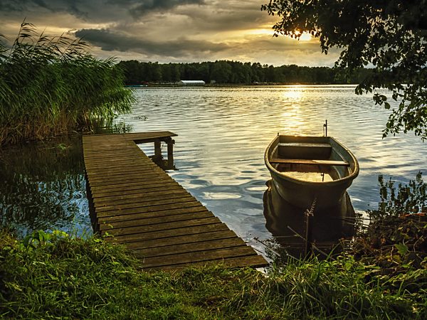 see, boot, steg, untersee, bantikow