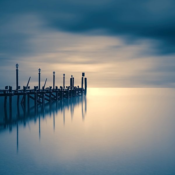 lake, pier, chiemsee