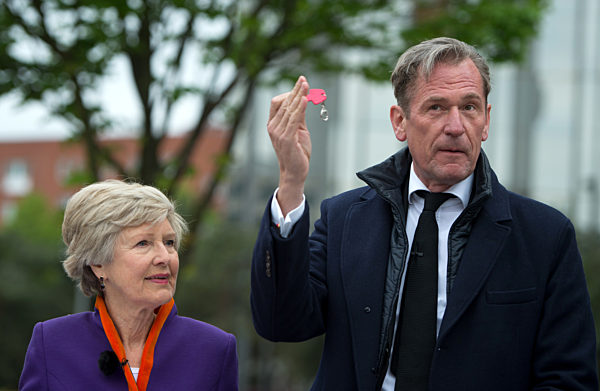 Grundsteinlegung für den Axel-Springer-Neubau