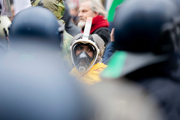 Demonstration gegen Corona-Einschränkungen