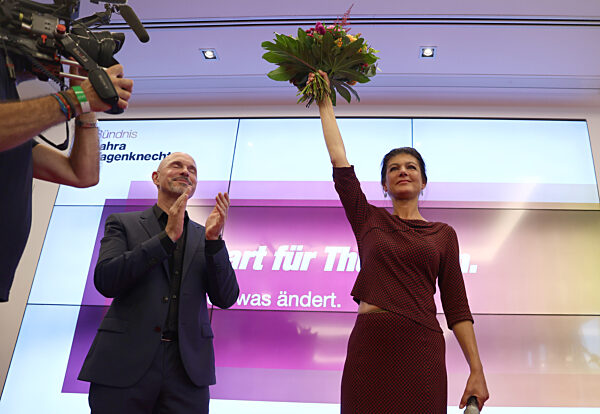 Landtagswahl Thüringen - BSW-Wahlparty