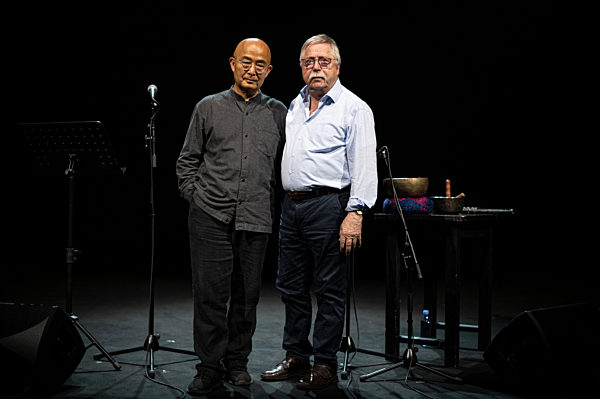Schriftsteller Liao Yiwu und Wolf Biermann