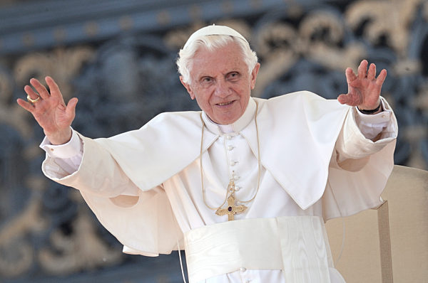 Pope Benedict XVI during his weekly general audience in St. Peter square at the Vatican, Wednesday  12 october, 2011