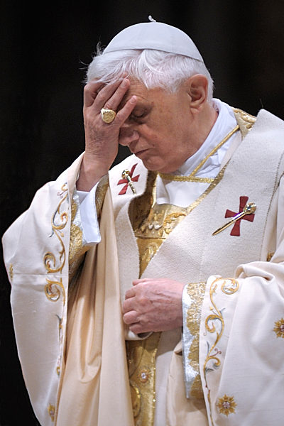 Collected some of the most interesting pictures of the Pope to t