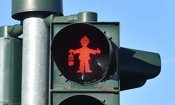 Bergmannsampeln Ampelmännchen mit Grubenlampen