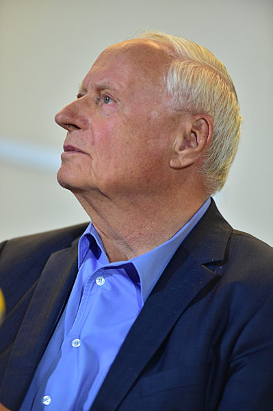 Oskar Lafontaine in der Landespressekonferenz