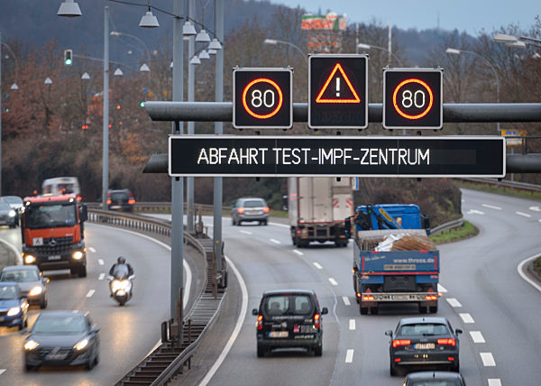 Hinweis auf Impfzentrum