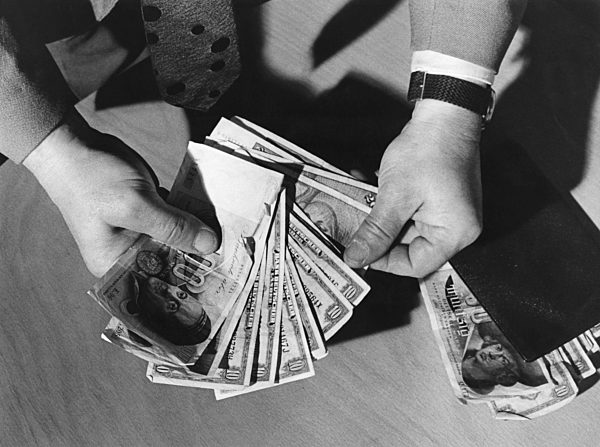 Geld zählen, 50er Jahre