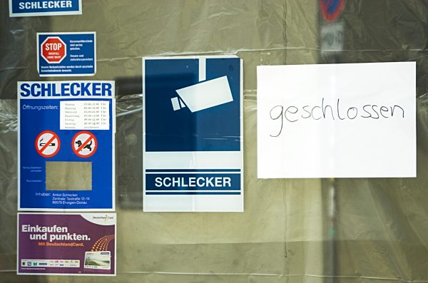 Geschlossene Schlecker-Filiale