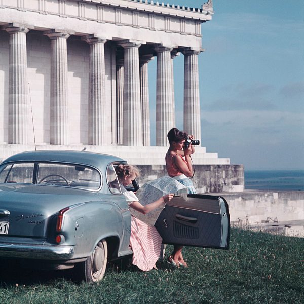 Urlauberinnen bei der Walhalla, 50er Jahre