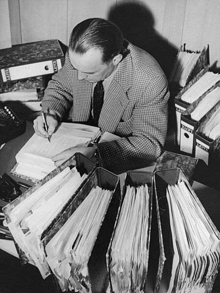 Büroangestellter, 50er Jahre