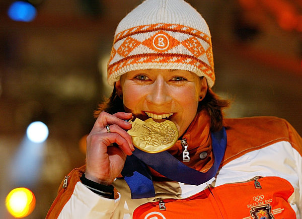 Olympische Winterspiele 2002 Siegerehrung Eisschnell-Lauf