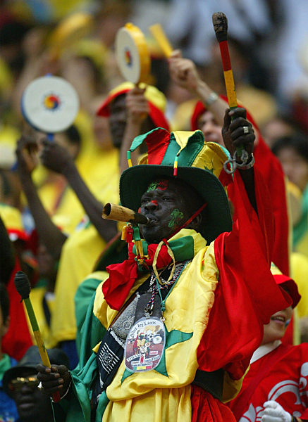 FUSSBALL Weltmeisterschaft Fans Zuschauer Senegal Frankreich vs Senegal