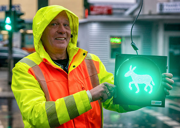 Erste Esel-Ampel wird freigeschaltet