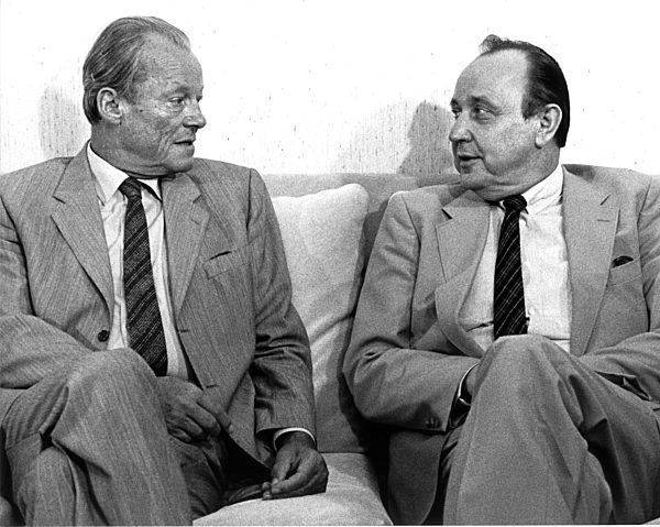 Hans-Dietrich Genscher and Willy Brandt