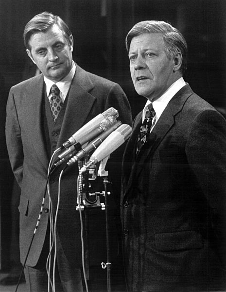 Helmut Schmidt und Walter Mondale