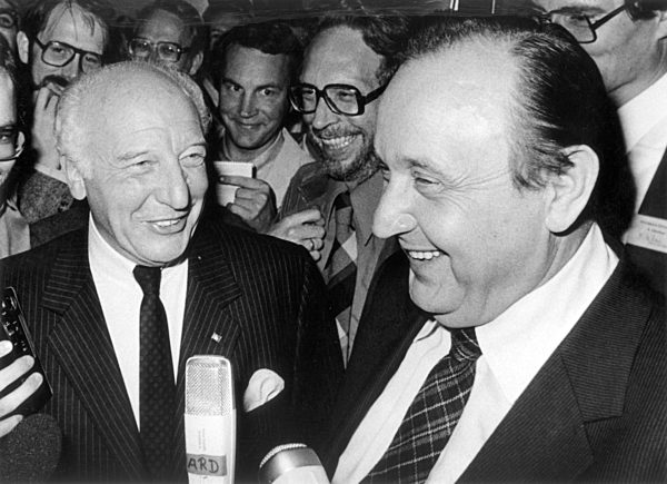 Federal election 1980 - Hans-Dietrich Genscher and Walter Scheel