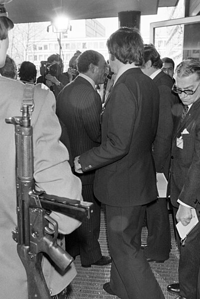 Präsident Anwar El-Sadat in Deutschland 1976