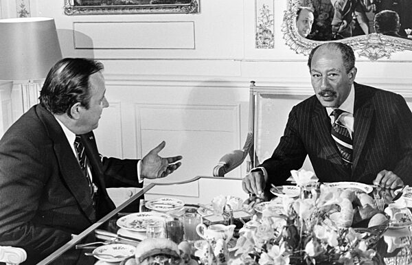 Präsident Anwar El-Sadat in Deutschland 1976