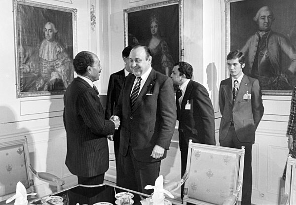 Präsident Anwar El-Sadat in Deutschland 1976