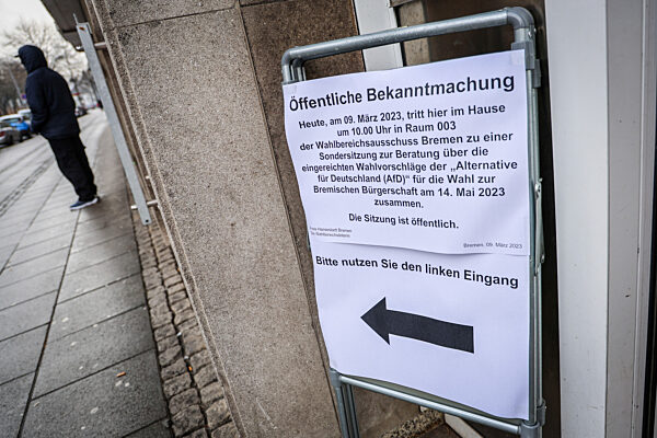 Sondersitzung des Wahlbereichsausschusses Bremen