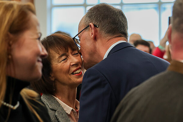 Wahlkampf der CDU mit Kanzlerkandidat Merz