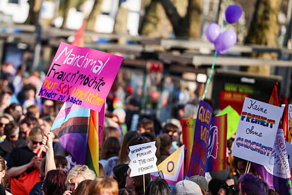 Demonstrationen zum Frauentag in Köln