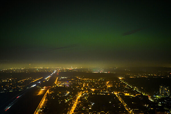 Polarlichter über dem Ruhrgebiet
