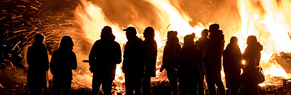 Osterfeuer in Niedersachsen