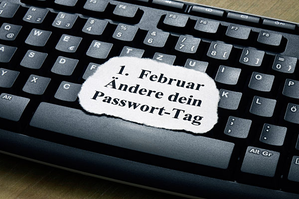 Tastatur mit dem Aendere dein Passwort Tag
