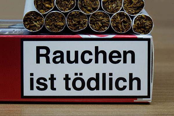 Zigaretten und Rauchen ist toedlich