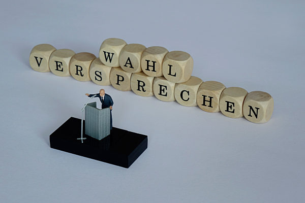 ILLUSTRATION - Wahlversprechen