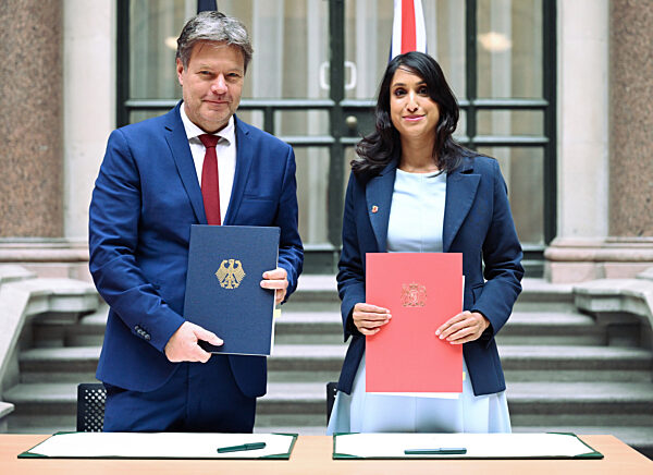 Bundeswirtschaftsminister Habeck in Großbritannien