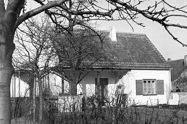 Beim Bau der Reichsausstellung "Schaffendes Volk" in Düsseldorf Schlageterstadt; Deutschland 1930er Jahre. Planning; conceptioning and building the Reichsausstellung "Schaffendes Volk" exhibition; at Duesseldorf Schlagerterstadt; Germany 1930s.