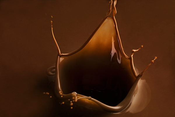 Close-up of melt chocolate