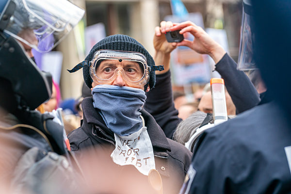 Nicht genehmigte Großdemo gegen die Corona-Maßnahmen in Berlin